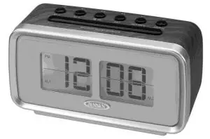 AM FM Dual Alarm Clock Radio With Digital Retro Flip Display