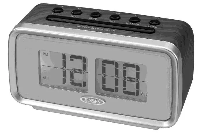Jensen Jcr-232 Am/fm Dual Alarm Clock Radio With Digital Retro Flip Display User Manual Jensen Jcr-232 Am/fm Dual Alarm Clock Radio With Digital Retro Flip Display User Manual