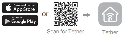 tp-link Archer C5400X AC5400 MU-MIMO Tri- Download the Tether app