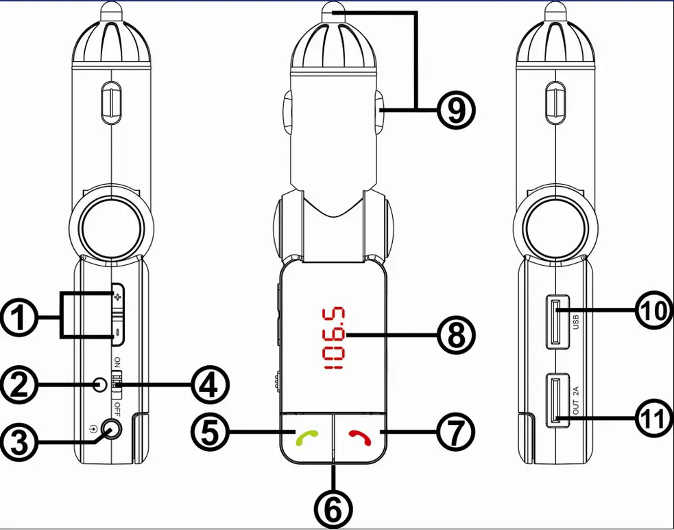 BC-06 Bluetooth Car Charger