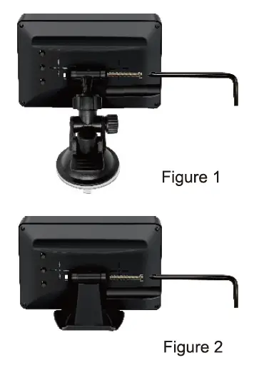 Two ways to mount the monitor