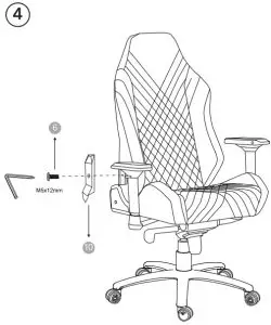 NEWSKILL NEITH ZEPHYR Gaming Chair - fig6