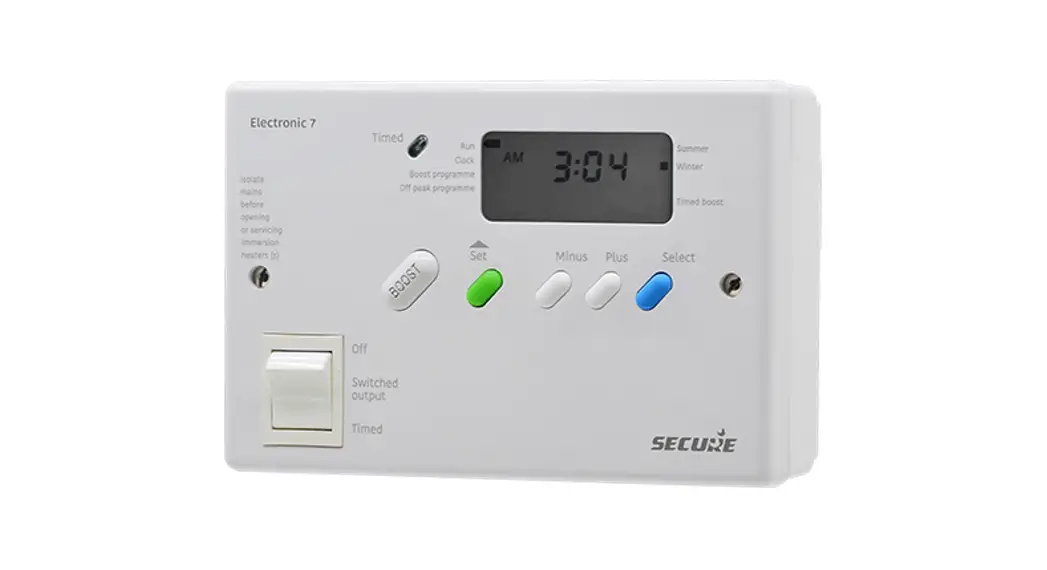 Secure Electronic 7 Series 3 Immersion Heater Control Instruction Manual