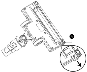 Cleaning the brush roller Figure 1
