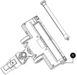 Cleaning the brush roller Figure 2