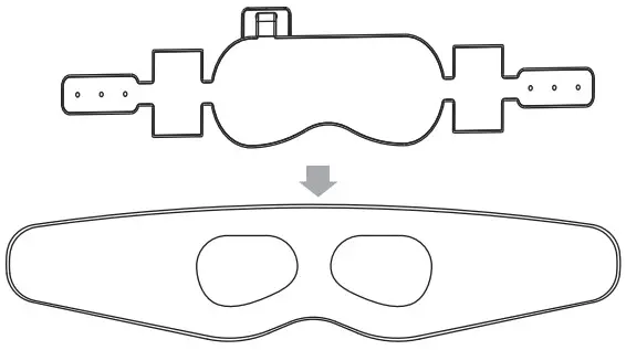 iDREAMING MK 01 Wireless Music Sleep Mask - iDREAMING control panel