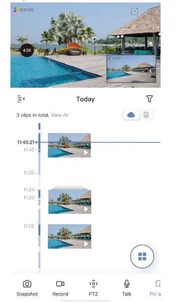 EZVIZ CSC8PF6E Smart Home Camera- Live View
