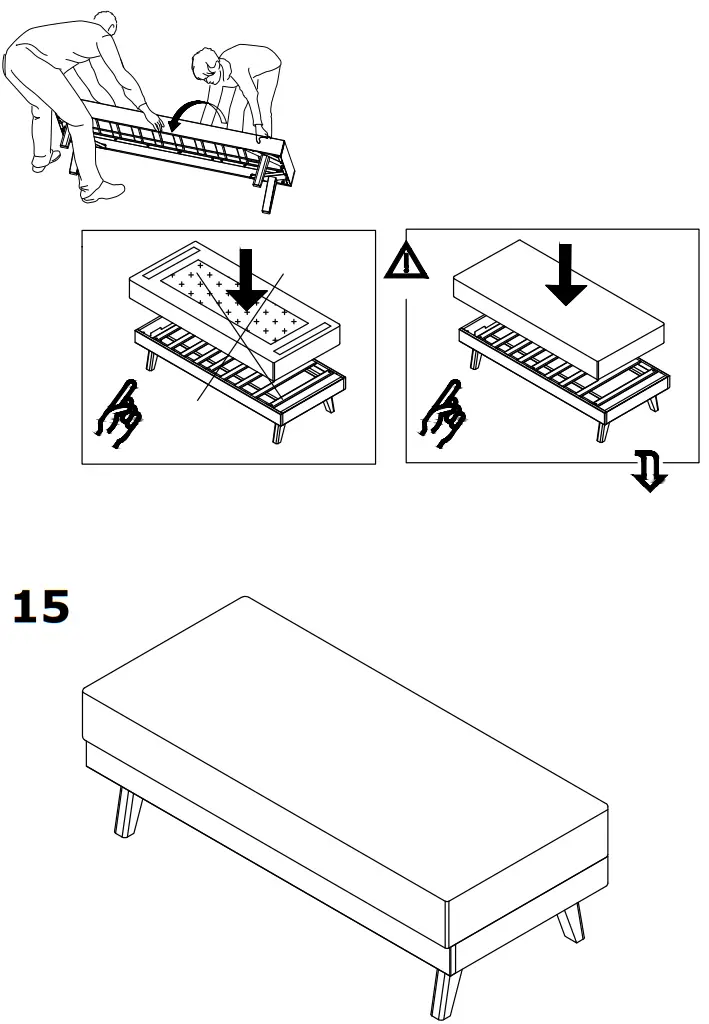 IKEA HALVDAN Dining Bench With Cushions - fig18