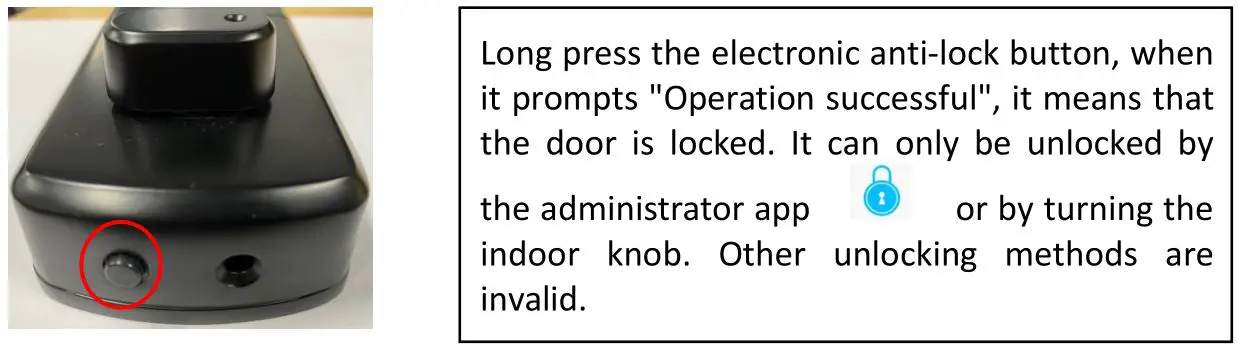 VSH T1B-TTB Smart Door Lock - Electronic Locking Button