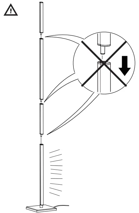 IKEA BEKNIP Led Floor Lamp - fig 1