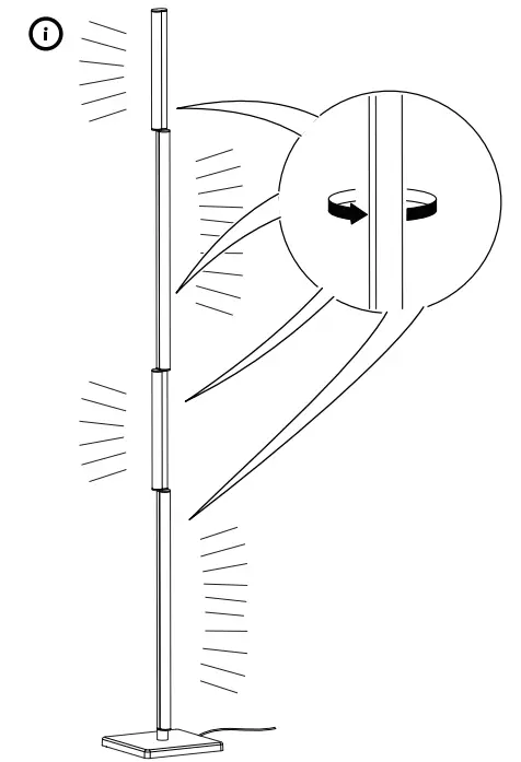IKEA BEKNIP Led Floor Lamp - fig 2
