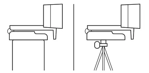 Place your webcam with the tripod anywhere