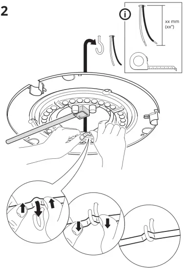 IKEA VIRRMO LED Ceiling Lamp Nicel Plated 14 Inch 800 Lumen - fig4