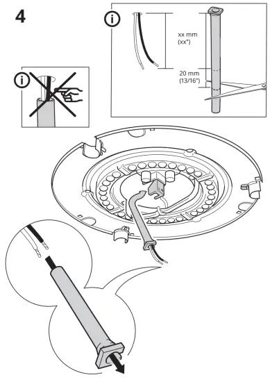 IKEA VIRRMO LED Ceiling Lamp Nicel Plated 14 Inch 800 Lumen - fig6
