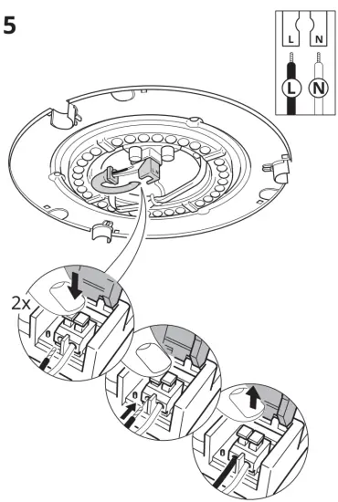 IKEA VIRRMO LED Ceiling Lamp Nicel Plated 14 Inch 800 Lumen - fig7