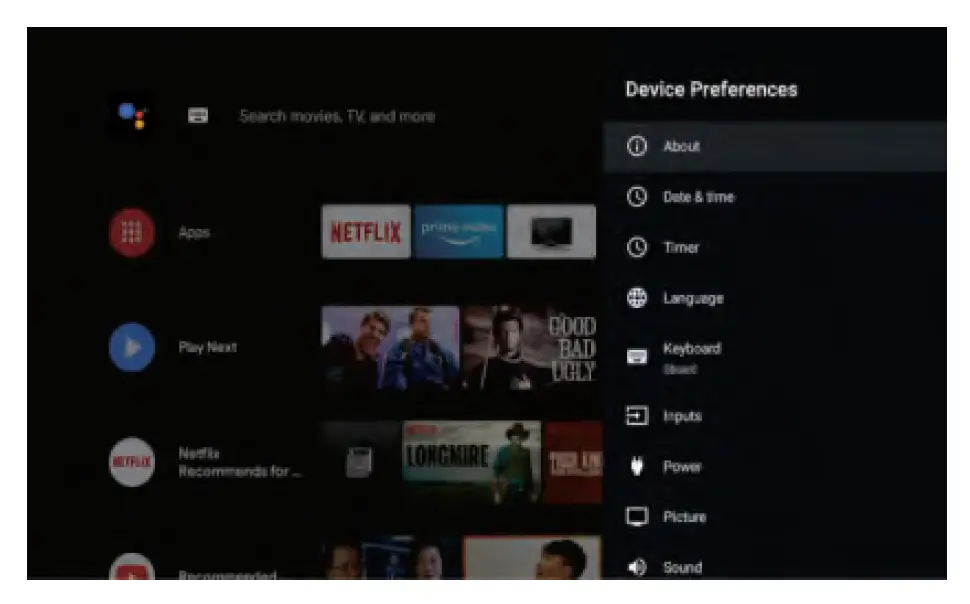 F U FLA43130UH 43 Inch 4K Ultra HD Android TV FIG 18