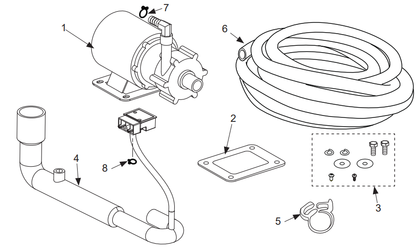 GE APPLIANCE UPK4 Drain Pump Kit - fig