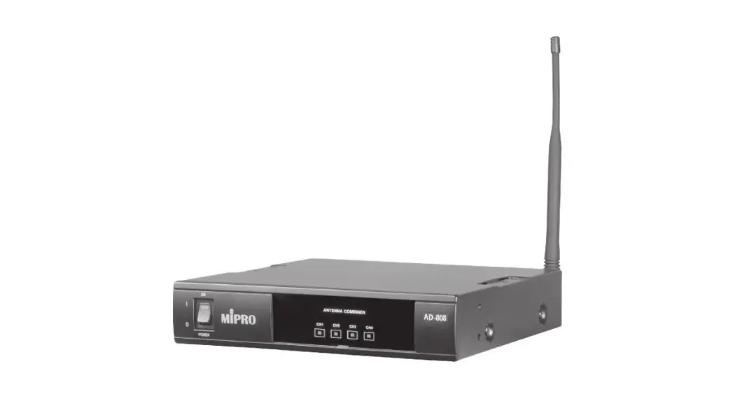 Mipro Ad-808 Uhf 4-channel Active Antenna Combiner User Guide