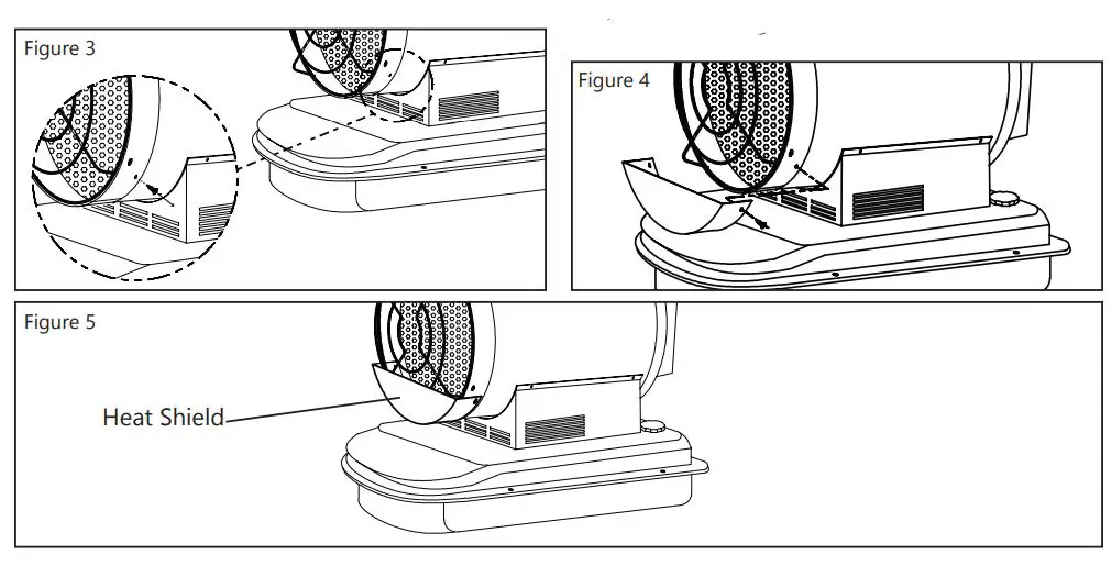 PROTEMP PT-80-OFR Kerosene and Diesel Radiant Utility Heater FIG 4'