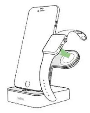 belkin Apple Watch and iPhone Charge Dock User Guide - Charging the Apple Watch