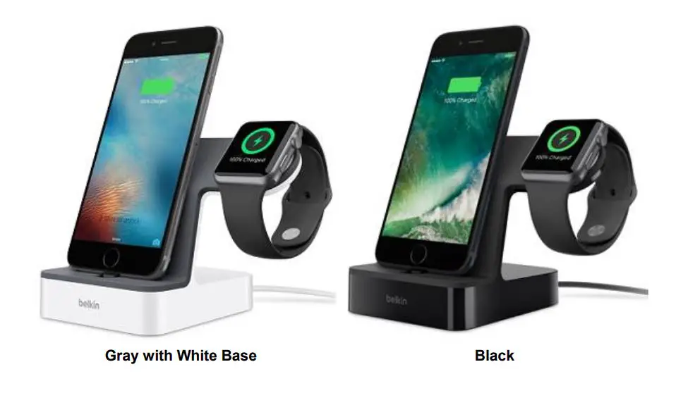 belkin Apple Watch and iPhone Charge Dock User Guide - Magnetic Charging module