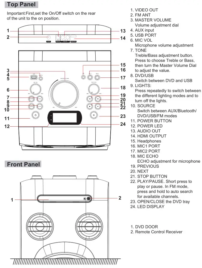 JVC XS-N5320PBBA DVD SPEAKER SYSTEM WITH BLUETOOTH - Product Overview