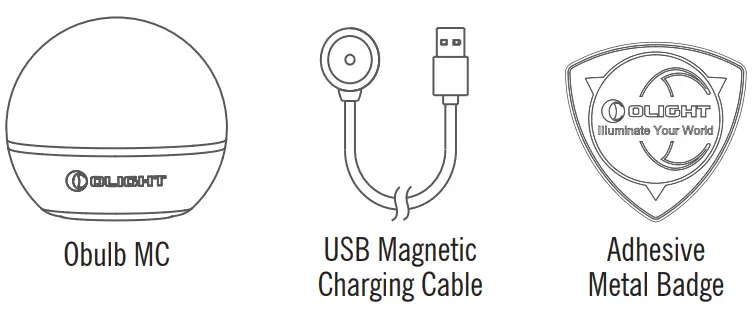 OLIGHT O OBULB2 WH Obulb MC 75 Lumens 8 Modes Multi Color LED Night Light - box