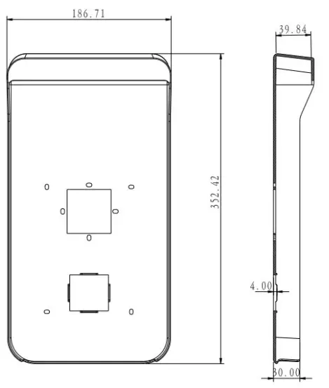 Imed Security IMD9883 Face Recognition Access Control Terminal - fig2