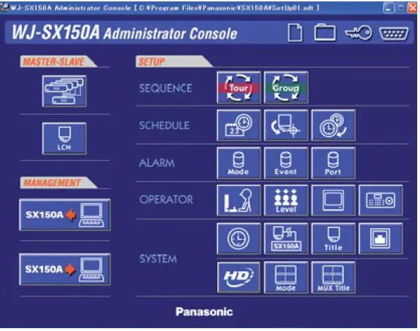 Panasonic WJ-SX150A CCTV Switcher 18
