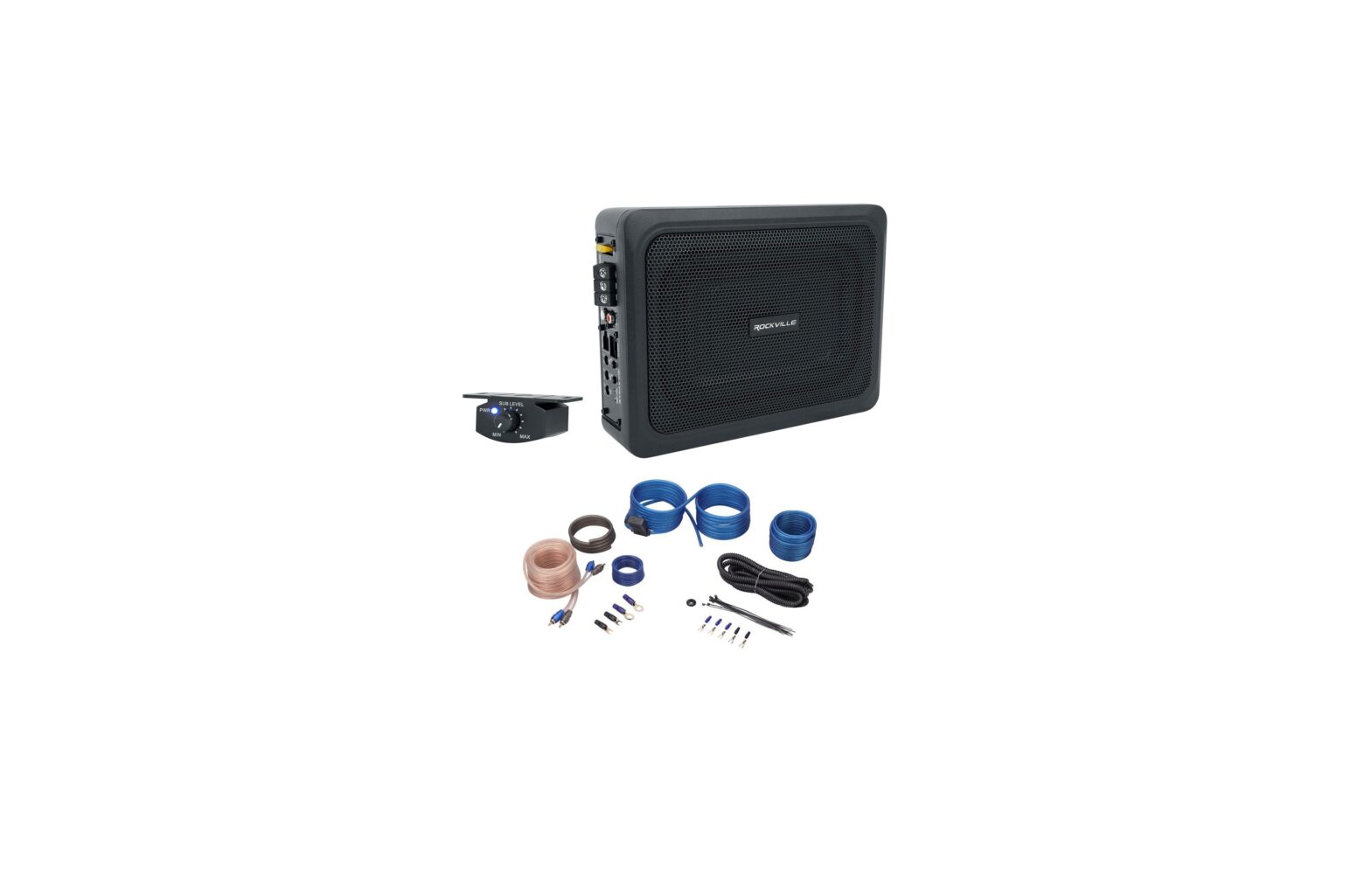 Rockville Rw68ca 400w 6x8 Slim Under-seat Powered Car Truck Subwoofer+amp Kit Owner's Manual