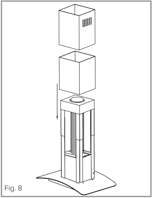 CDA ECNK90 Flat Glass Island Extractor fig 8