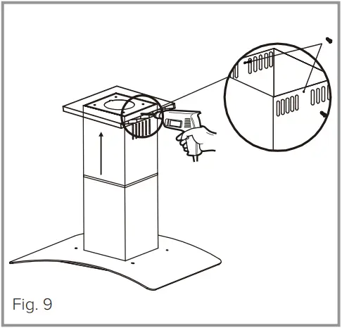 CDA ECNK90 Flat Glass Island Extractor fig 9