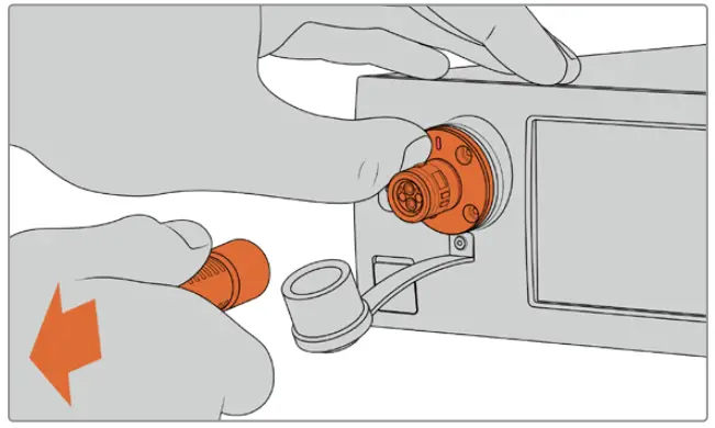 proavl Blackmagic URSA Mini URSA Mini Pro - cable connector