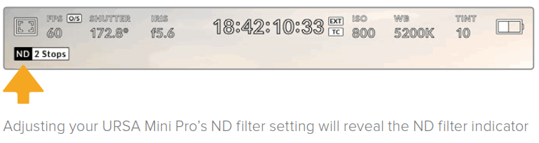 proavl Blackmagic URSA Mini URSA Mini Pro - Control and Playback Buttons4