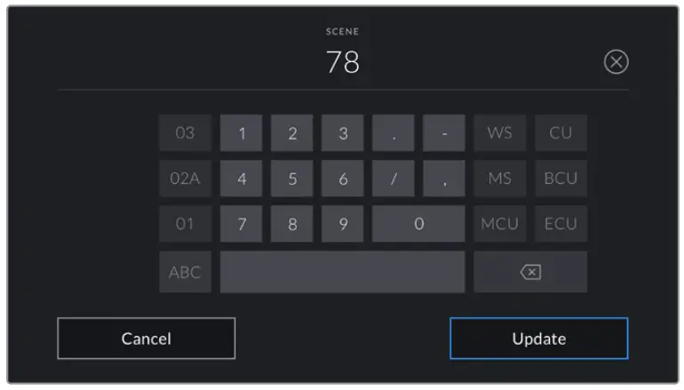 proavl Blackmagic URSA Mini URSA Mini Pro - keyboard