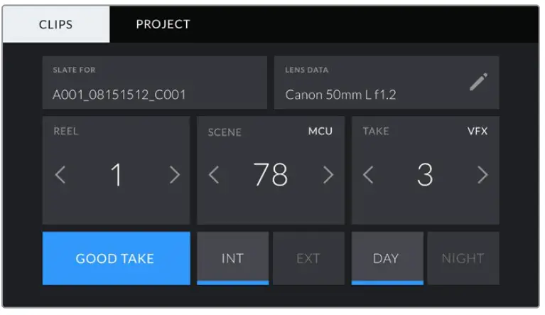proavl Blackmagic URSA Mini URSA Mini Pro - lens data2