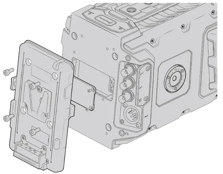 proavl Blackmagic URSA Mini URSA Mini Pro - Mounting Batteries