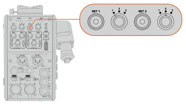 proavl Blackmagic URSA Mini URSA Mini Pro - Selecting a Return Feed
