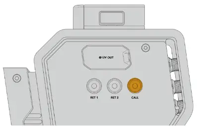 proavl Blackmagic URSA Mini URSA Mini Pro - Using the Call Button