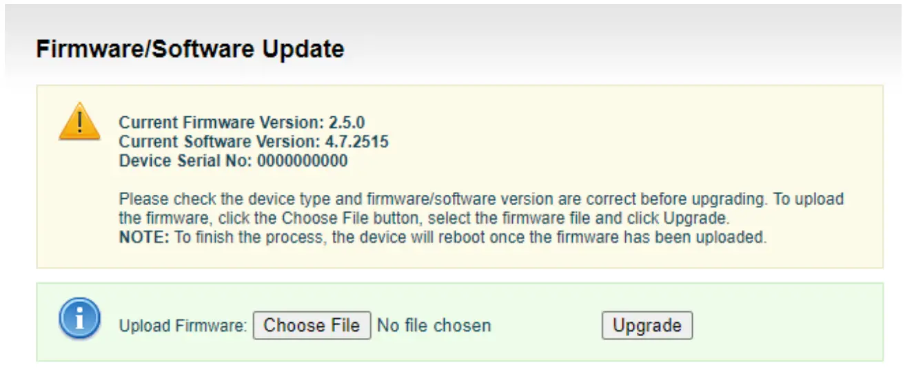 Device firmware