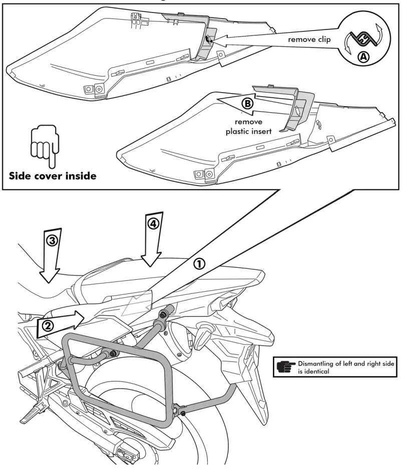 TOURATECH 01 403 6832 ZEGA EVO Stainless Luggage System for Honda CRF1100L Africa Twin - fig4
