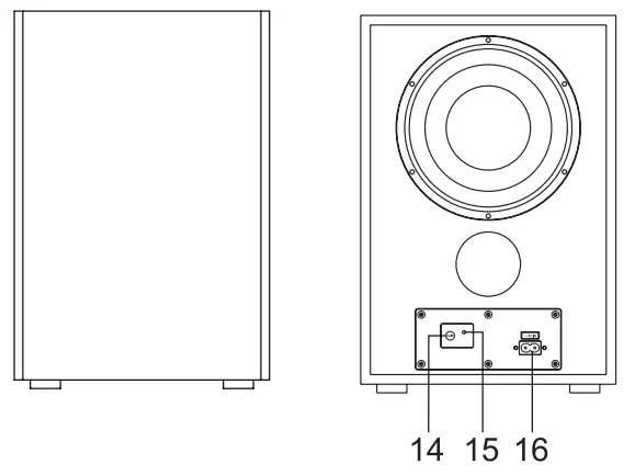 muse M 1850 SBT TV Sound Bar with Wireless Subwoofer - parts 1