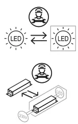 Eterna CHA18MW Colour and Wattage Adjustable LED Ceiling Light - fig