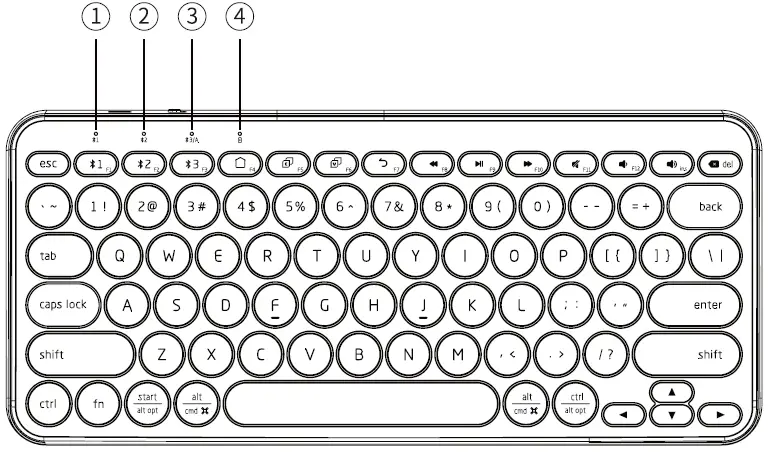 JMMO K201 Bluetooth Scissor Keypad-1