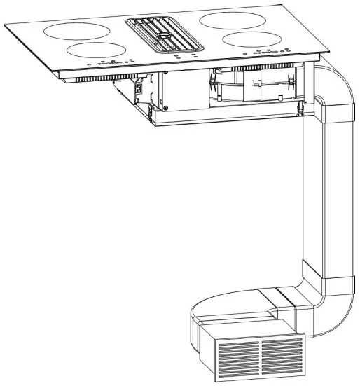 COOKOLOGY CIHDD800 Air Suction and Induction Cooktop