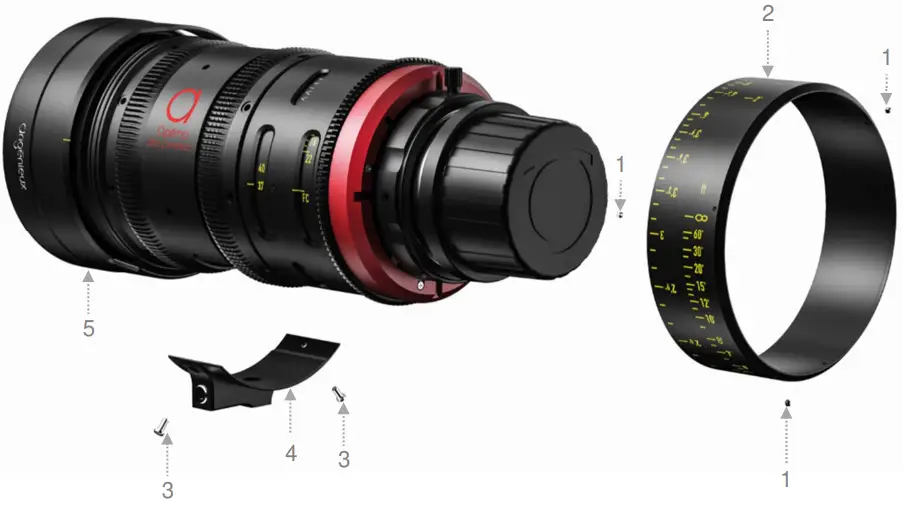 angenieux Optimo Ultra Compact 37 102mm Zoom Lens - SWAPPING PROCEDURE