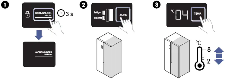 ELVITA CBS4910S Fridge Freezer-1