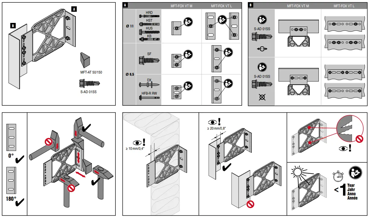 HILTI MFT-FOX VT Brackets-fig2