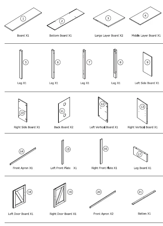 COSTWAY HV10085BK TV Stand-1