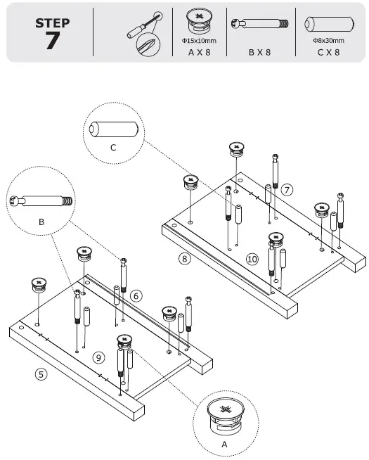 COSTWAY HV10085BK TV Stand-11